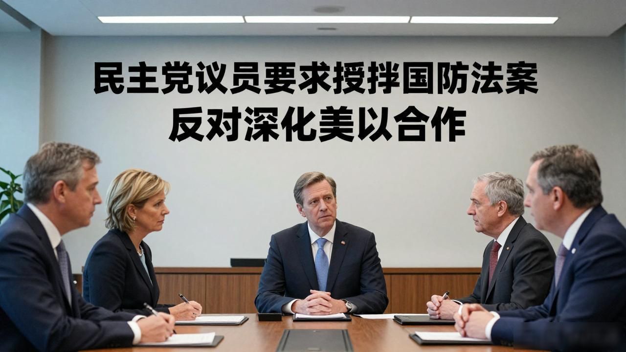 民主党议员要求暂缓国防法案 反对深化美以合作