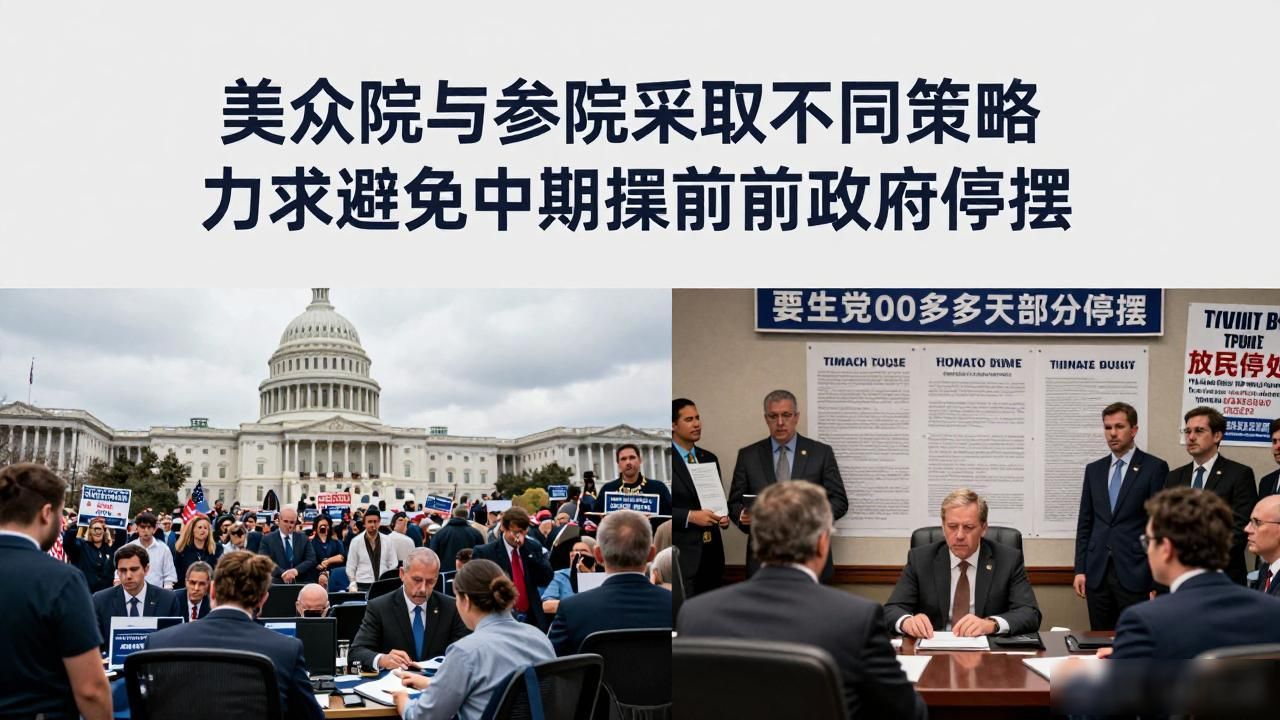 美众院与参院采取不同策略 力求避免中期选举前政府停摆