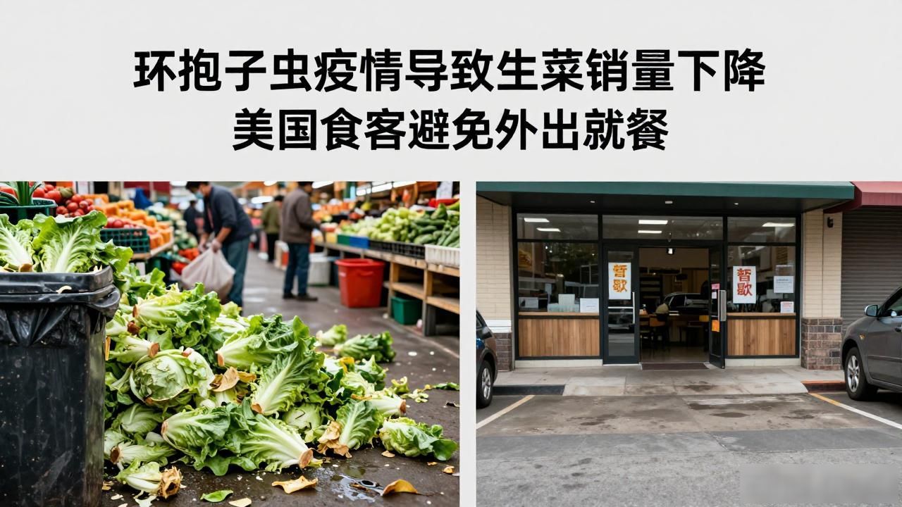 环孢子虫疫情导致生菜销量下降 美国食客避免外出就餐