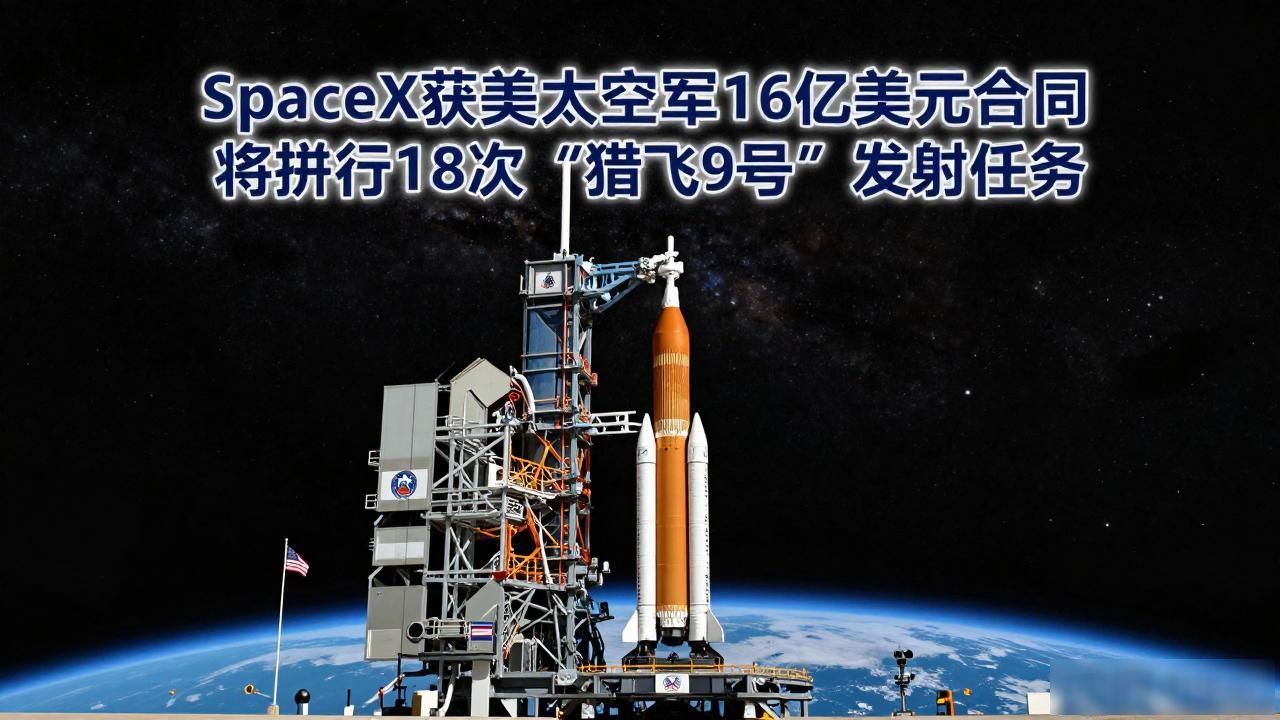 SpaceX获美太空军16亿美元合同 将执行18次“猎鹰9号”发射任务