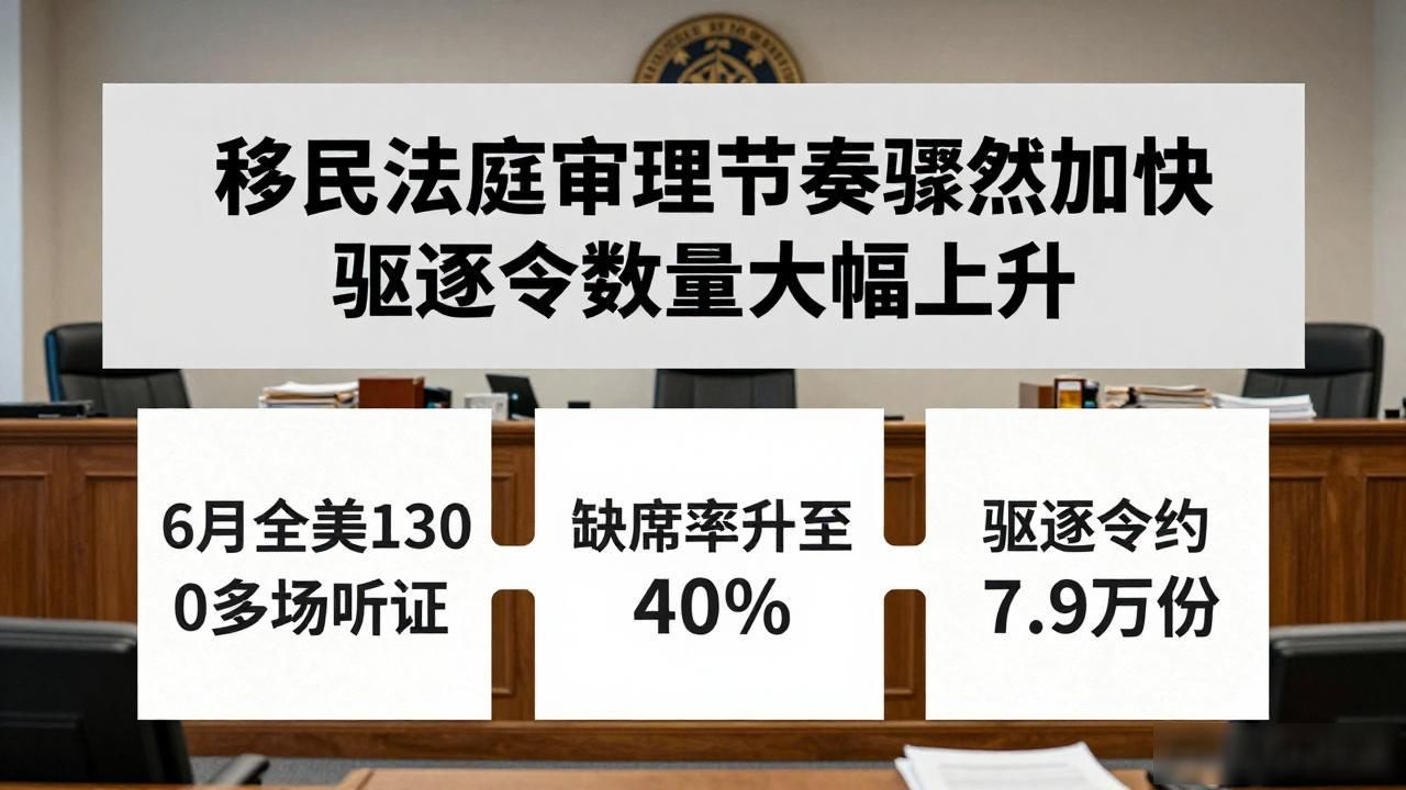 移民法庭审理节奏骤然加快 驱逐令数量大幅上升